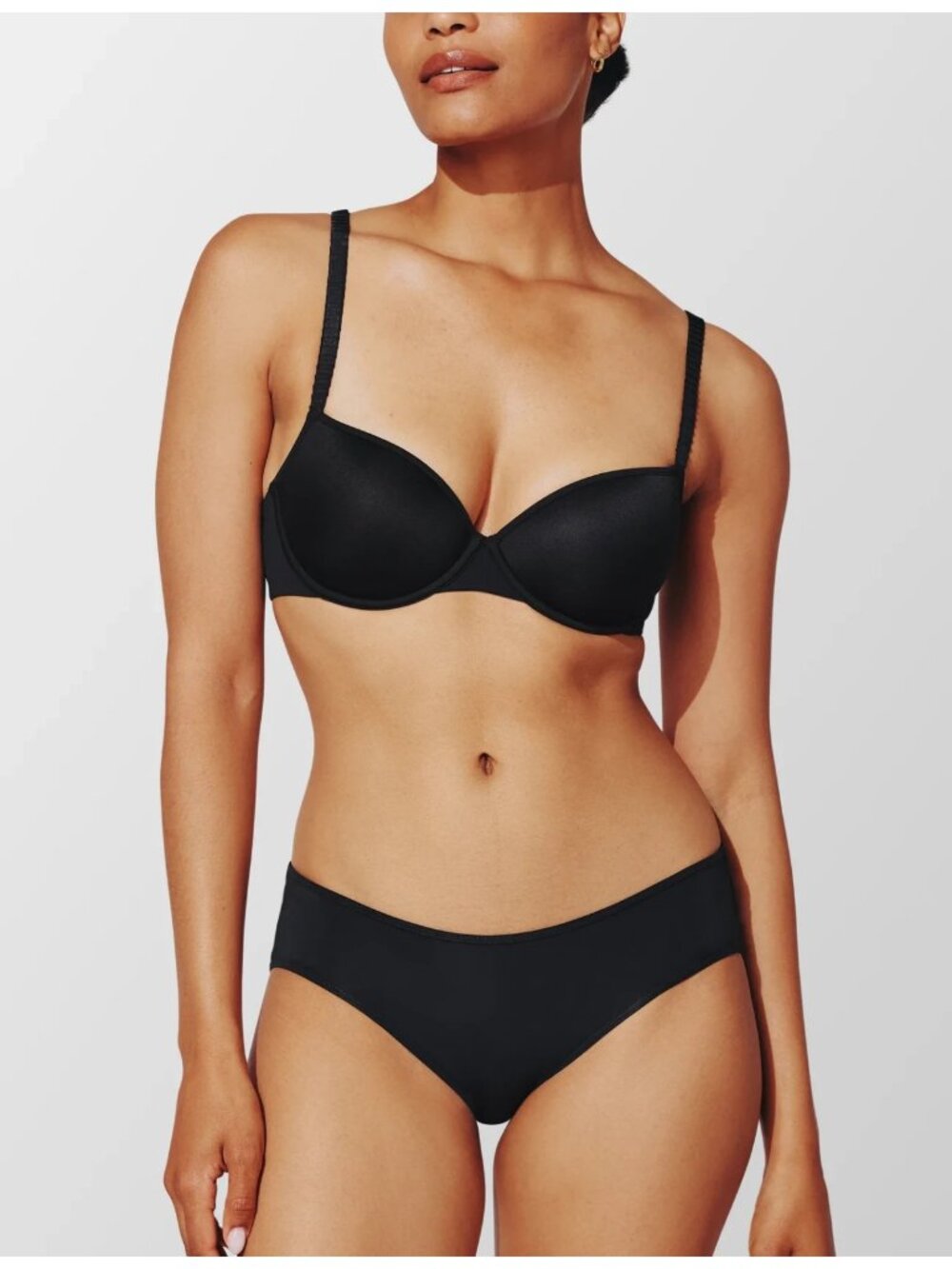 Third Love Black T Shirt Bra Padded Underwire Women's Size 32F